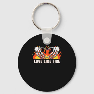 Like Classic - Skeleton Hands Heart  Key Ring
