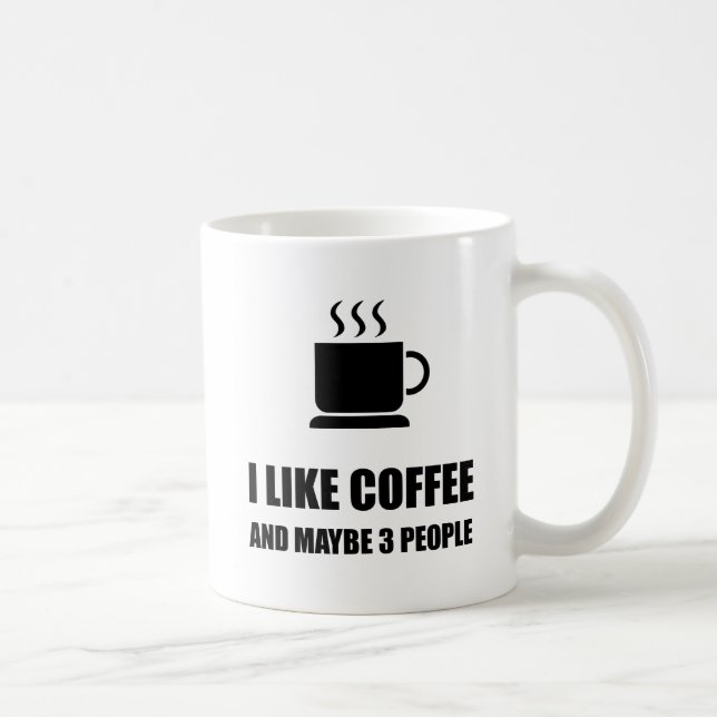 Like Coffee Three People Funny Mug (Right)