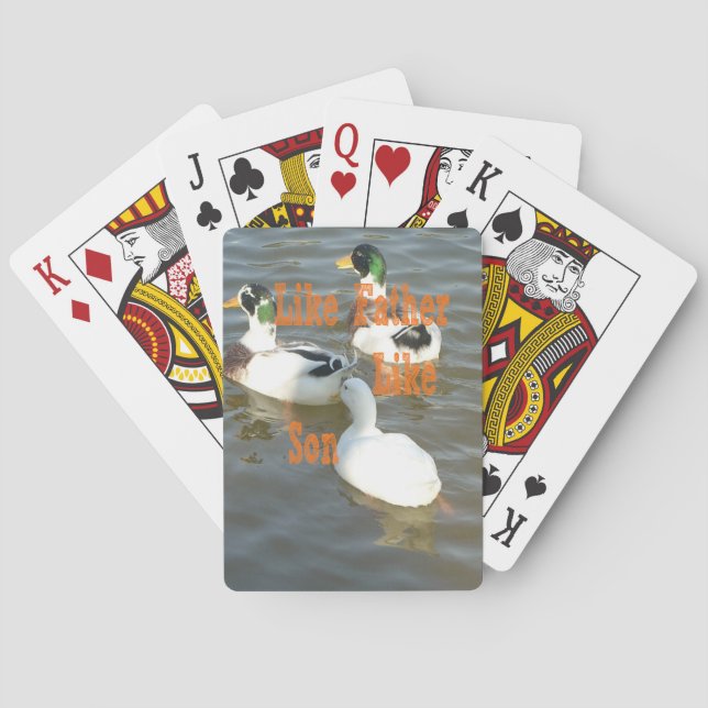 Like Father Like Son. Playing Cards (Back)