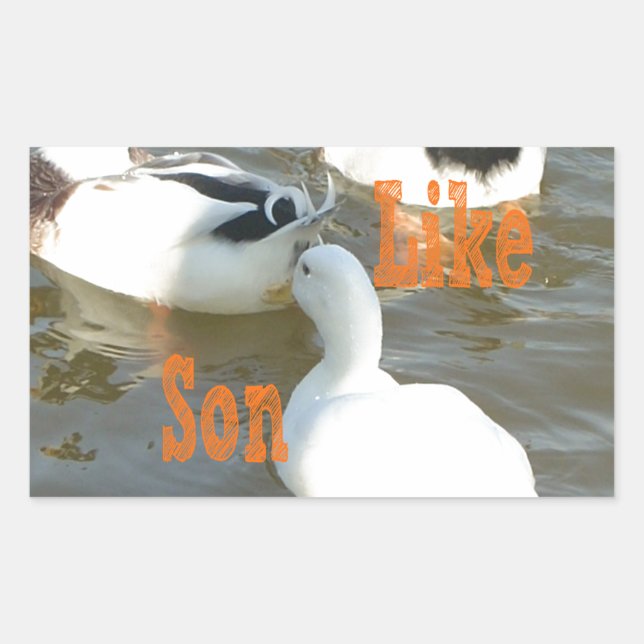 Like Father Like Son. Rectangular Sticker (Front)