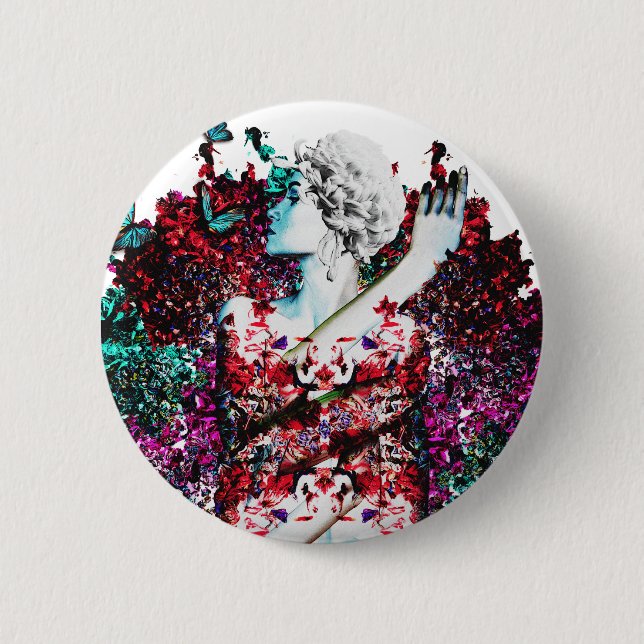 Like Flowering Flowers 6 Cm Round Badge (Front)