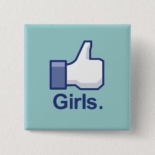 Like Girls 15 Cm Square Badge