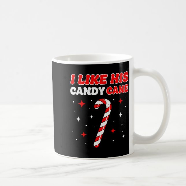 Like His Candy Cane Her Peppermint Candies Christm Coffee Mug (Right)
