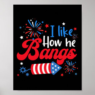 Like How She Explodes Fireworks Funny Couple 4th O Poster