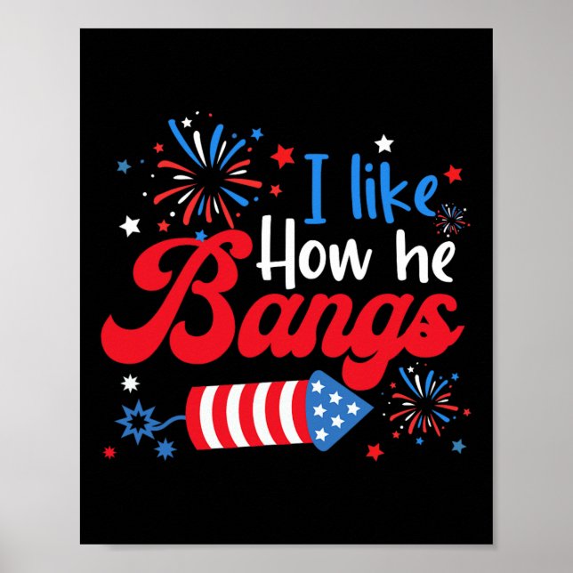 Like How She Explodes Fireworks Funny Couple 4th O Poster (Front)