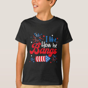 Like How She Explodes Fireworks Funny Couple 4th O T-Shirt