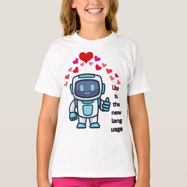 like is a new language T-Shirt (Front)