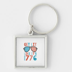 Like It's 1776 Funny 4th Of July Party July 4th Te Key Ring