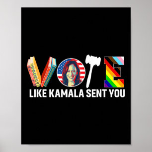 Like Kamala Sent You Shirt Uterus Feminist Lgbt 1  Poster
