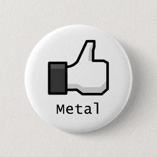 Like Metal 6 Cm Round Badge
