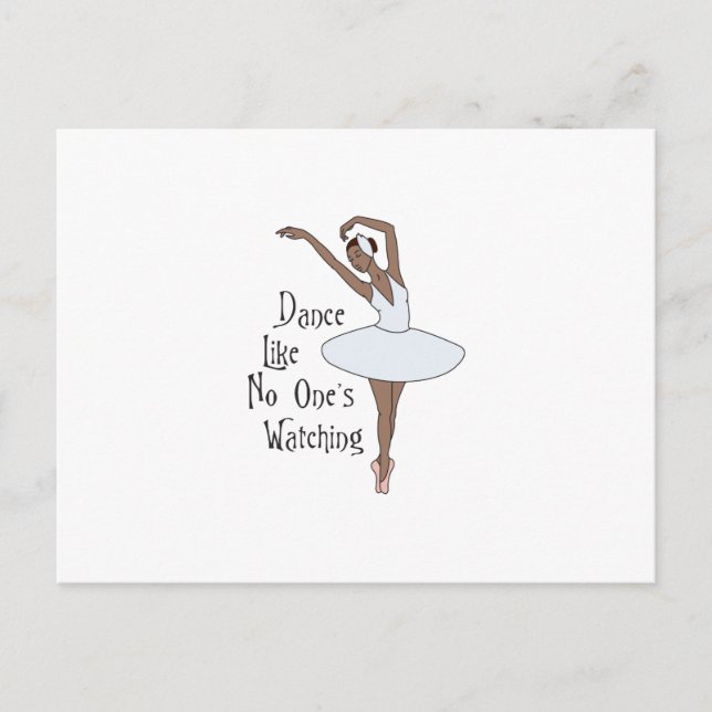 Like No Ones Watching Postcard (Front)