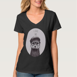 Like not Otter  Cute Otter with Hat and Glasses T-Shirt