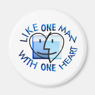 Like one Man With one Heart.png Magnet
