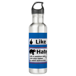 Like or Hate with a Passion Button 710 Ml Water Bottle