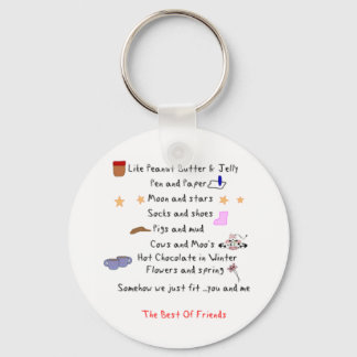 Like Peanut Butter and Jelly Key Ring