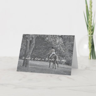 LIKE PEGASUS Greeting Card