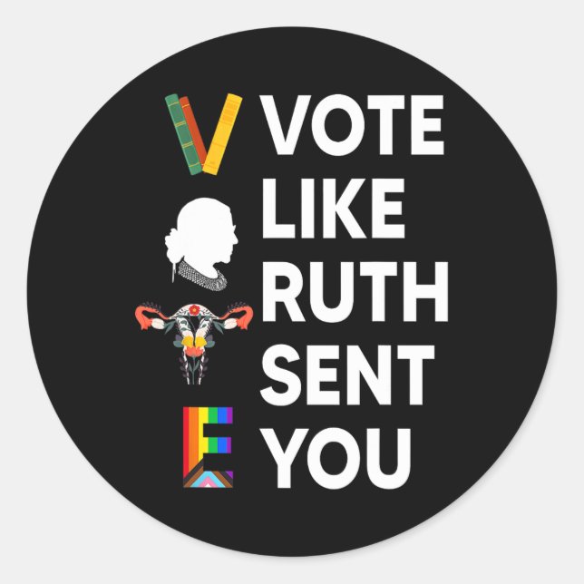 Like Ruth Sent You  Classic Round Sticker (Front)