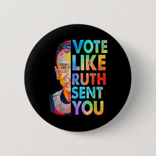 Like Ruth Sent You Funny Vintage Feminist  6 Cm Round Badge