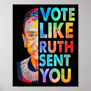 Like Ruth Sent You Funny Vintage Feminist Poster