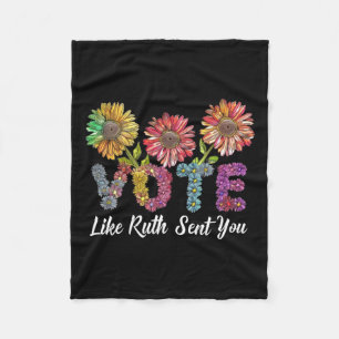 Like Ruth Sent You Shirt Uterus Feminist Lgbt For Fleece Blanket