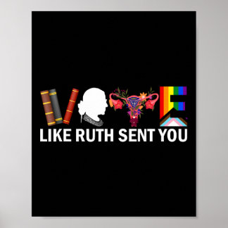 Like Ruth Sent You Shirt Uterus Feminist Lgbt Prid Poster