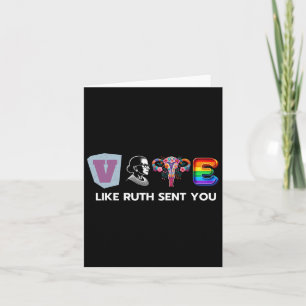 Like Ruth Sent You - Uterus Flowers Feminist Lgbt  Card