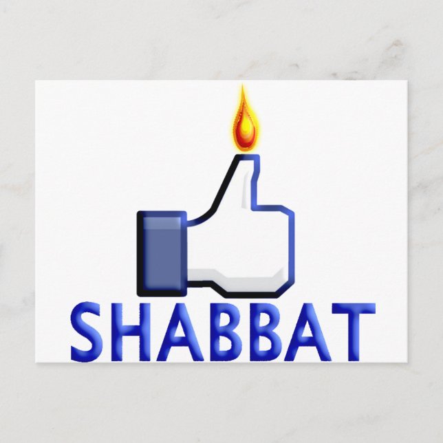 Like Shabbat Postcard (Front)