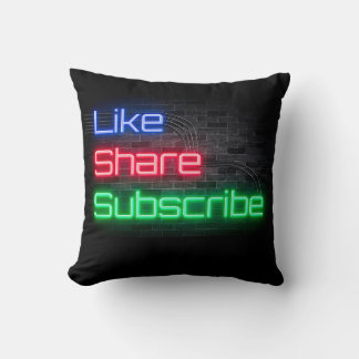 Like, Share, Subscribe, youtube, channel Cushion
