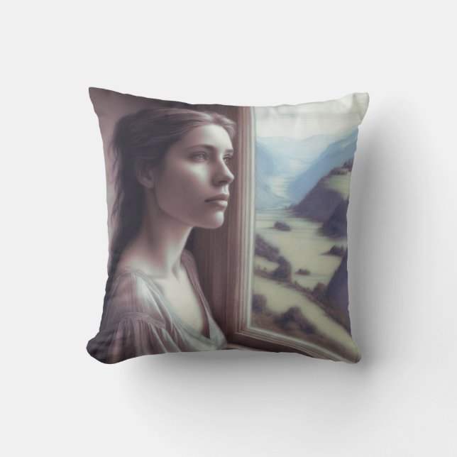 'Like Some Bold Seer in a Trance' Cushion (Front)