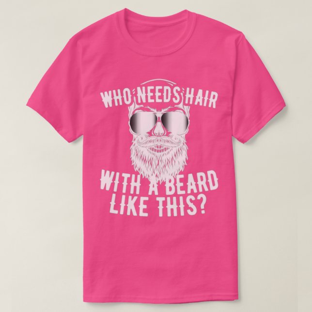 Like this beard no need hair Classic TShirt (Design Front)