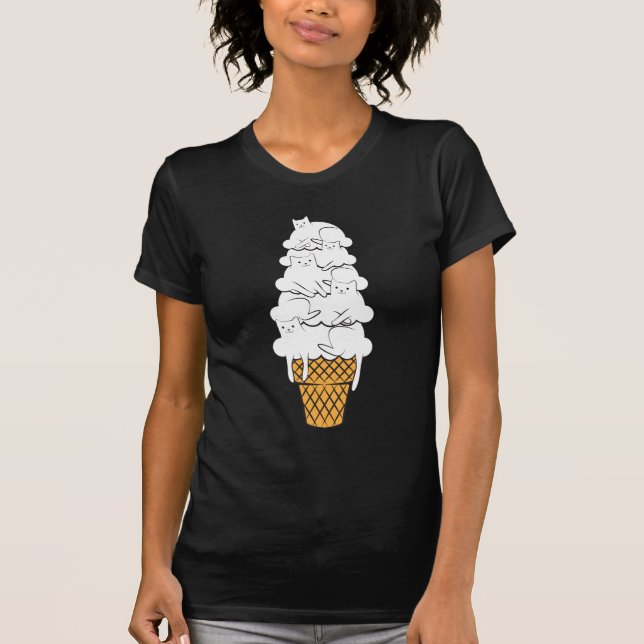 Like this ice cream? Cute Cat Lover Gift T-Shirt (Front)