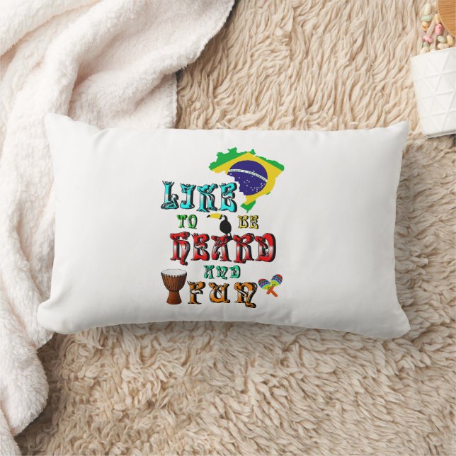 Like To Be Heard And Fun Lumbar Cushion (Blanket)