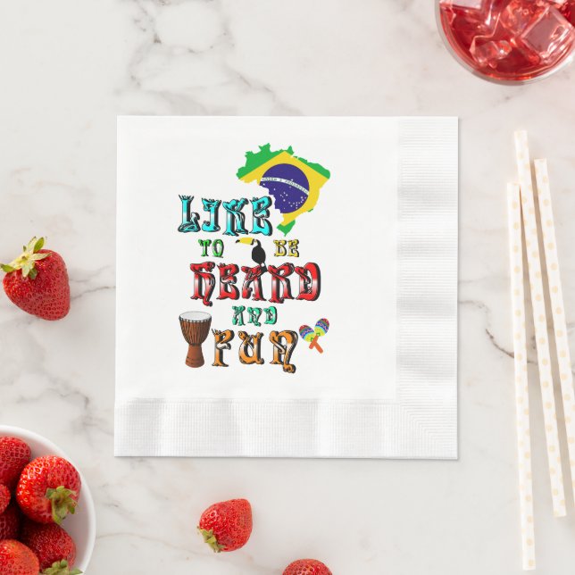 Like To Be Heard And Fun Napkin (Insitu)