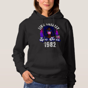 Like Totally Epic Since 1982 Curly Girl 40th Birth Hoodie