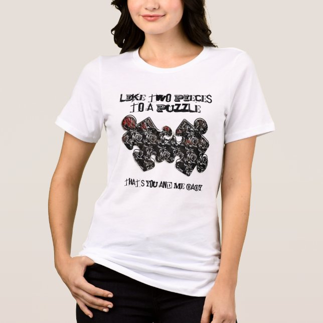 Like Two Pieces of a Puzzle Tri-Blend Shirt (Front)
