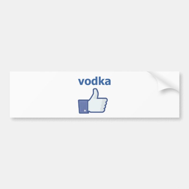 LIKE vodka Bumper Sticker (Front)