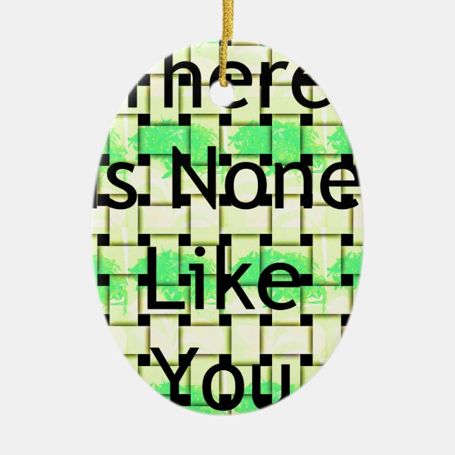Like You.png Ceramic Tree Decoration (Front)