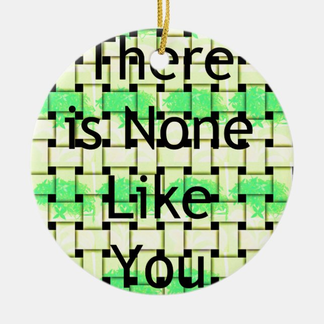 Like You.png Ceramic Tree Decoration (Front)