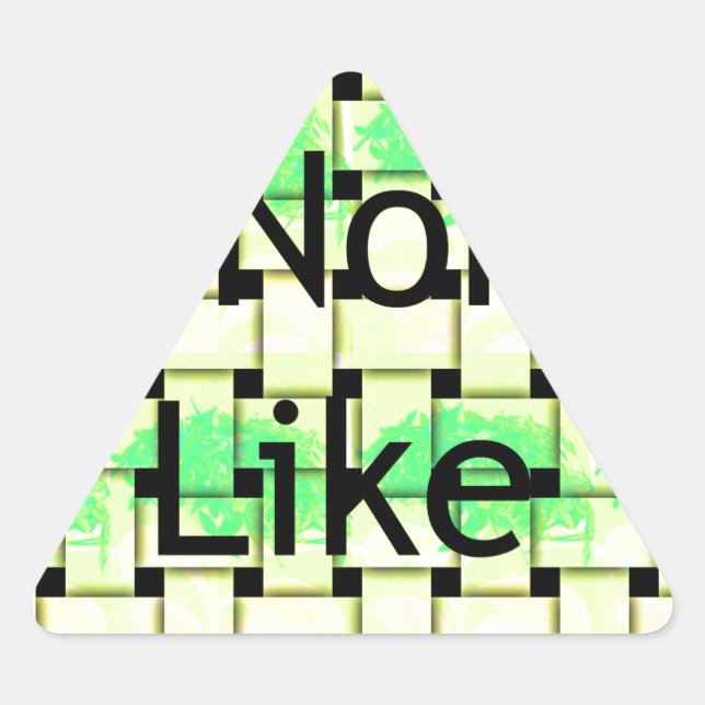 Like You.png Triangle Sticker (Front)