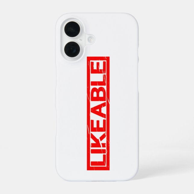 Likeable Stamp iPhone 16 Case (Back)