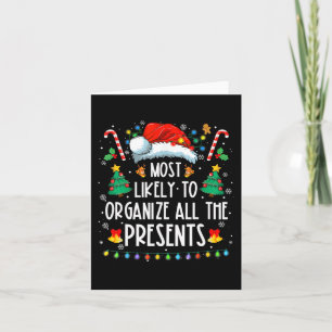 Likely To Organise All The Presents Family Christm Card