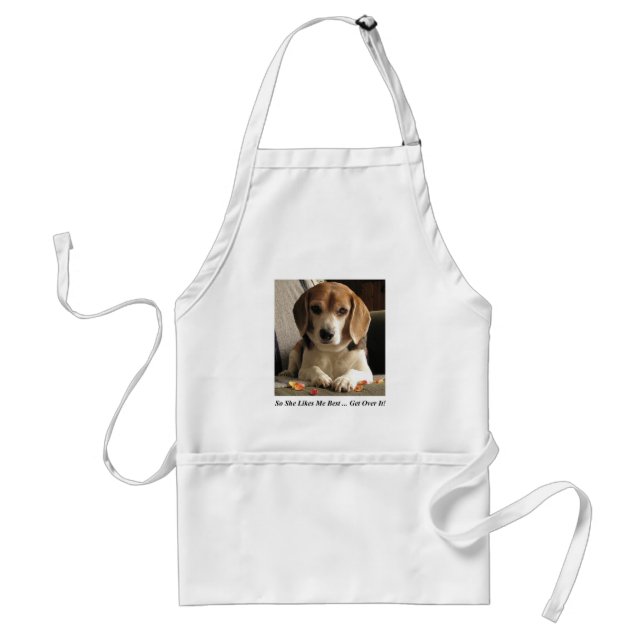 Likes Me Best Dog Apron (Front)