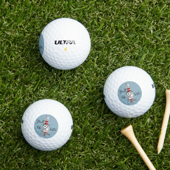 Liking Bowling Better Wilson Golf Balls (Insitu Grass)