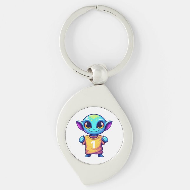 Lil' Alien Key Ring (Front)