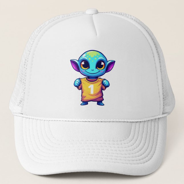 Lil' Alien Trucker Hat (Front)