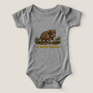 Lil' Bayou Explorers Armadillo Baby One Piece