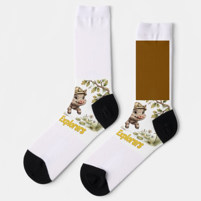 Lil' Bayou Explorers Boar Socks (Left)