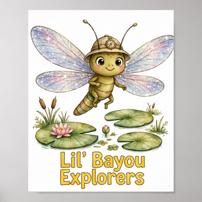Lil' Bayou Explorers Dragonfly Poster (Front)