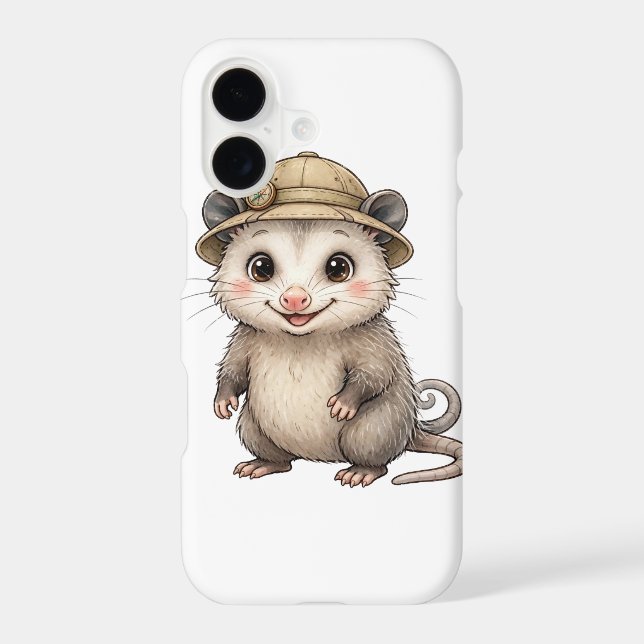 Lil' Bayou Explorers Opossum Phone Case (Back)