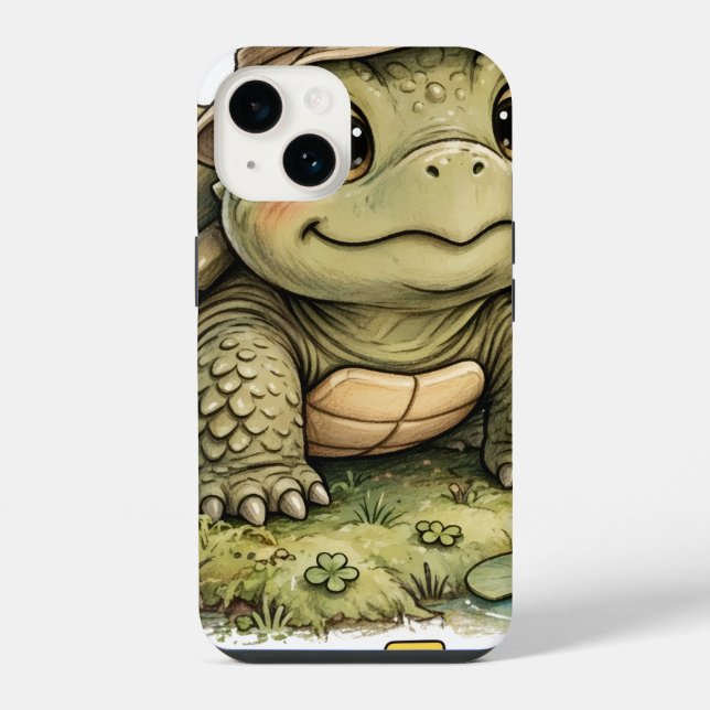 Lil' Bayou Explorers Turtle iPhone 14 Case (Back)